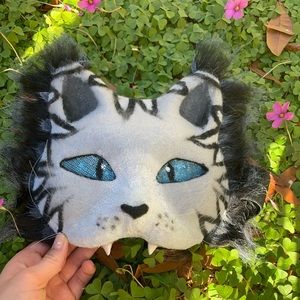 Cat mask strong durable cute soft high quality therian furry mask fursuit